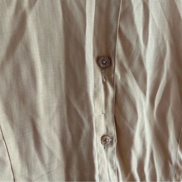 L'Académie Revolve The Bastina Top Button-Down Blouse Shirt Long Sleeve Sz L - Picture 6 of 8